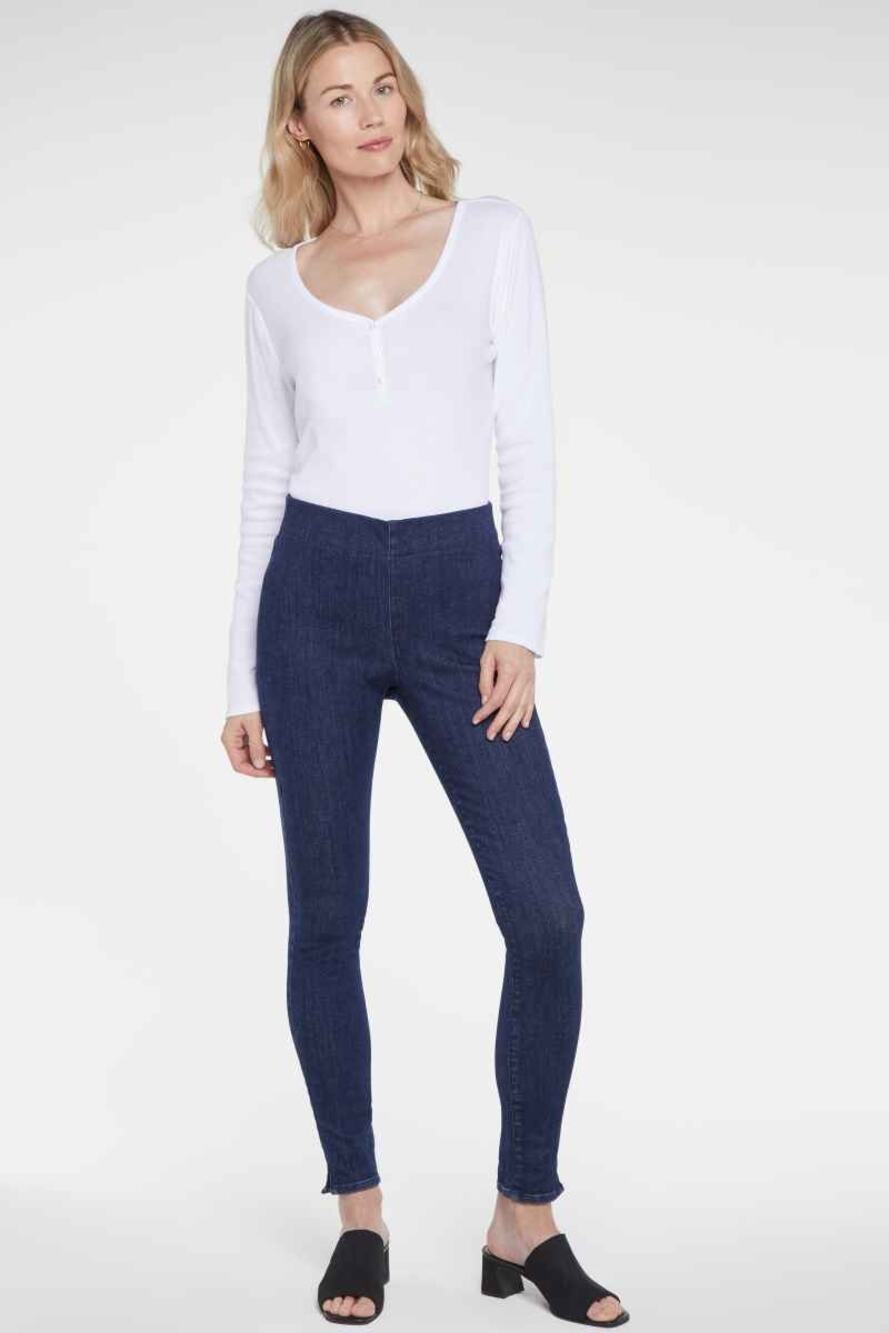 NYDJ Not Your Daughter's Jeans DarkBlue  Denim Pull-On Skinny Ankle Small 0-2-4